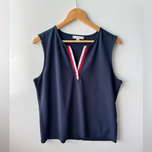 Tommy Hilfiger Tank Top‎ Sleeveless Red White Trim Casual Top XL